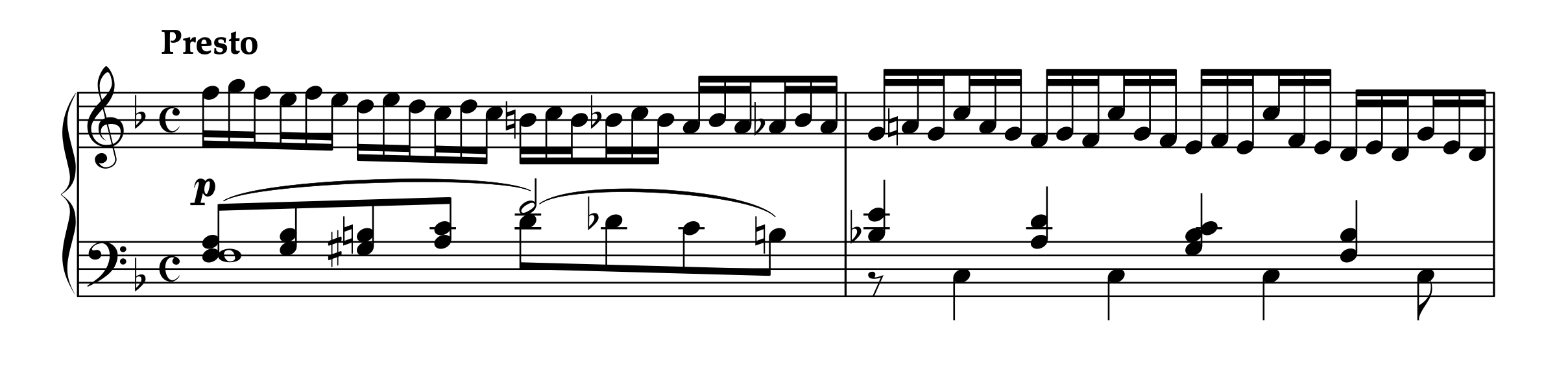 モシュコフスキー「15の練習曲 Op.72 より 第6番」の楽譜。曲の冒頭が示されており、訓練と音楽性のバランスがとれた練習曲として紹介されている。